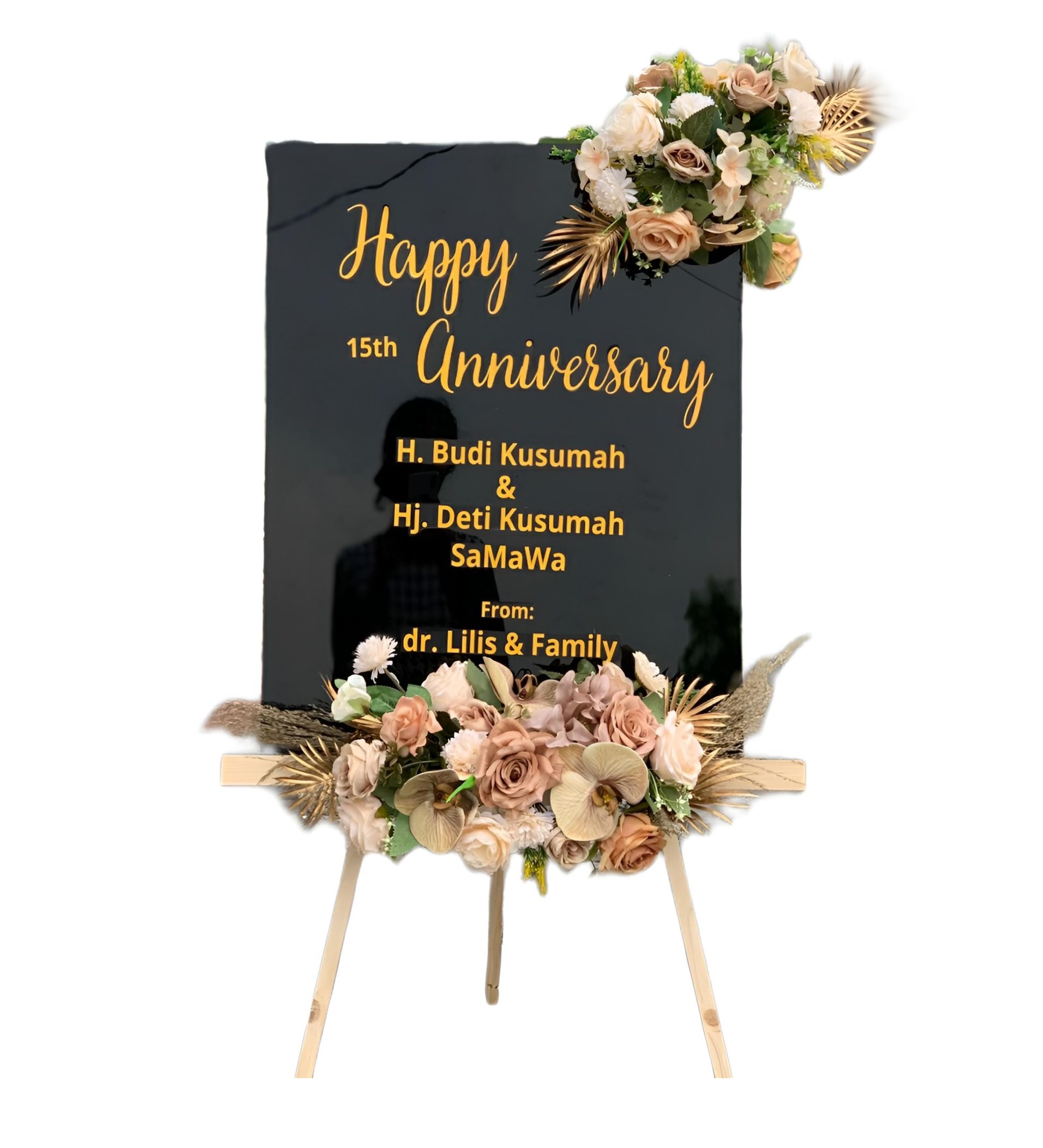 Papan Bunga Akrilik Warureja